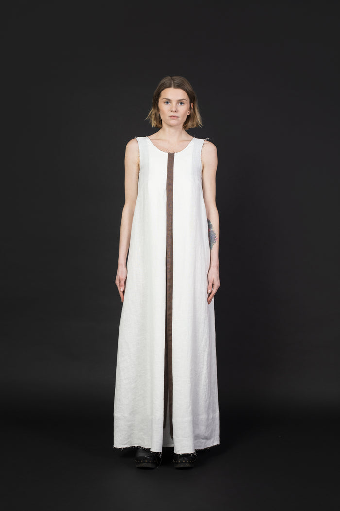 LINEN DRESS WITH STRAPS