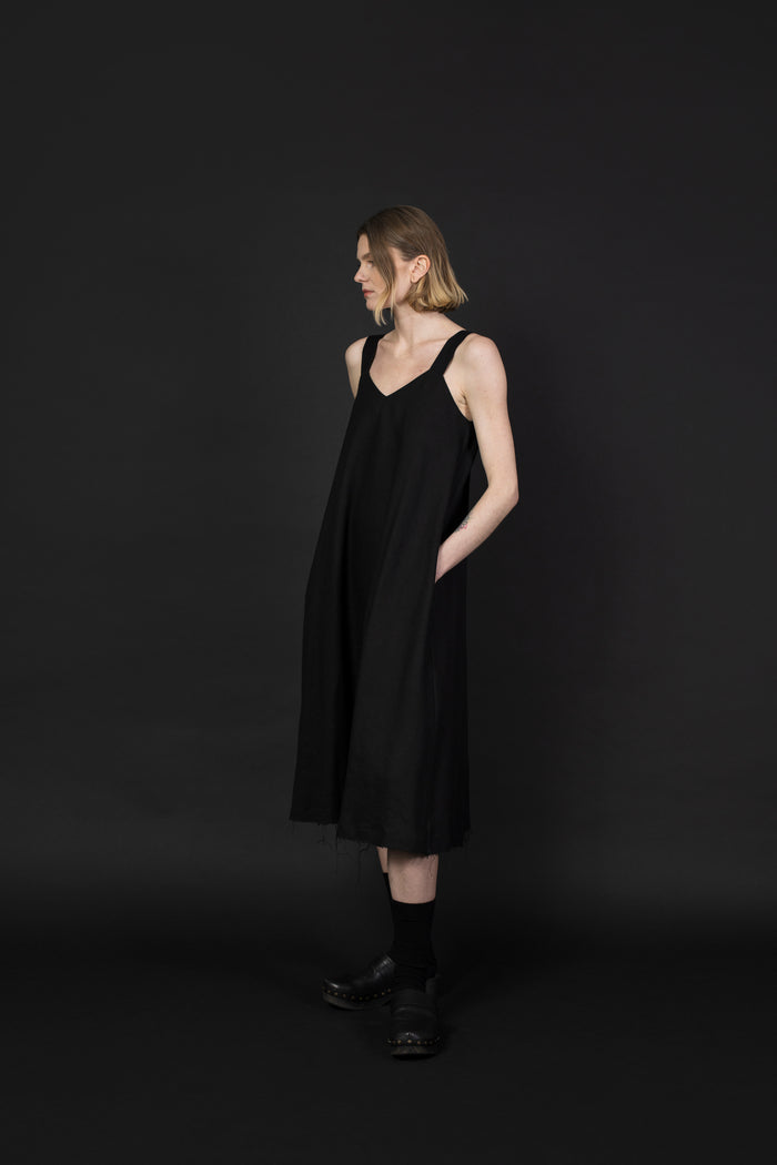 MIDI LINEN DRESS