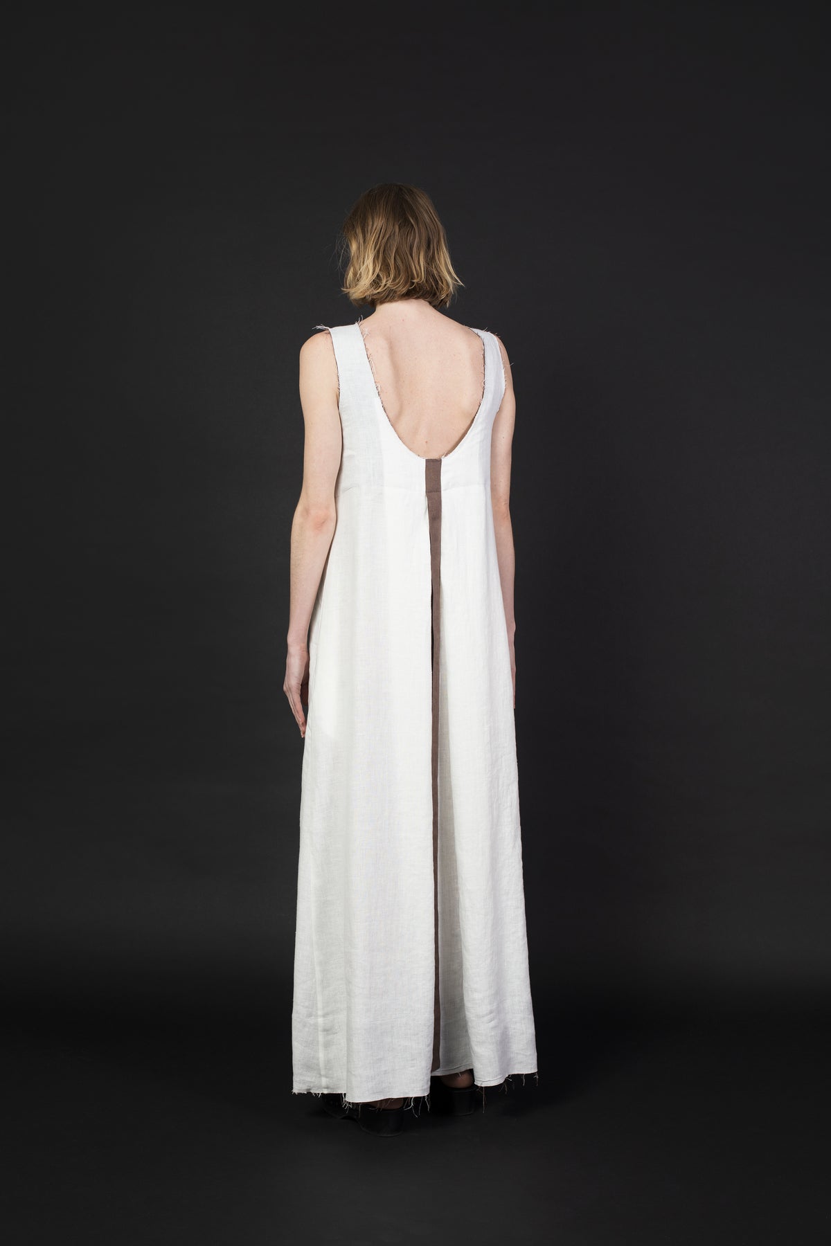 LINEN DRESS WITH STRAPS