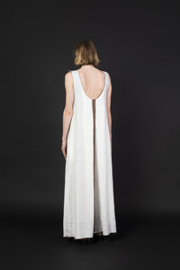 LINEN DRESS WITH STRAPS