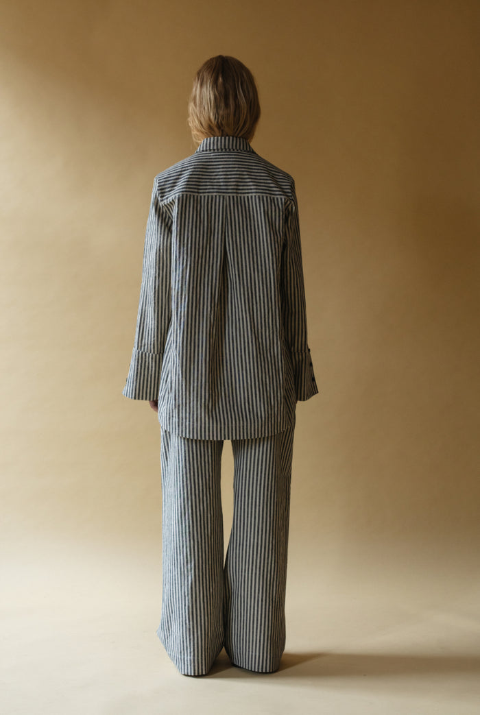 STRIPED LINEN SHIRT