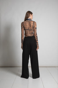 CANCEL/PRINT BEIGE TOP