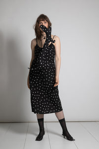 POLKA-DOT SLIP DRESS