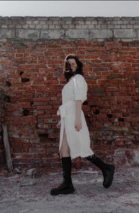 PUFF SLEEVE DRESS