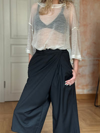 SHEER WOOL KNIT TOP