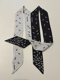 BLACK&WHITE SCARF